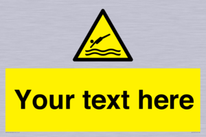 Custom Warning diving area